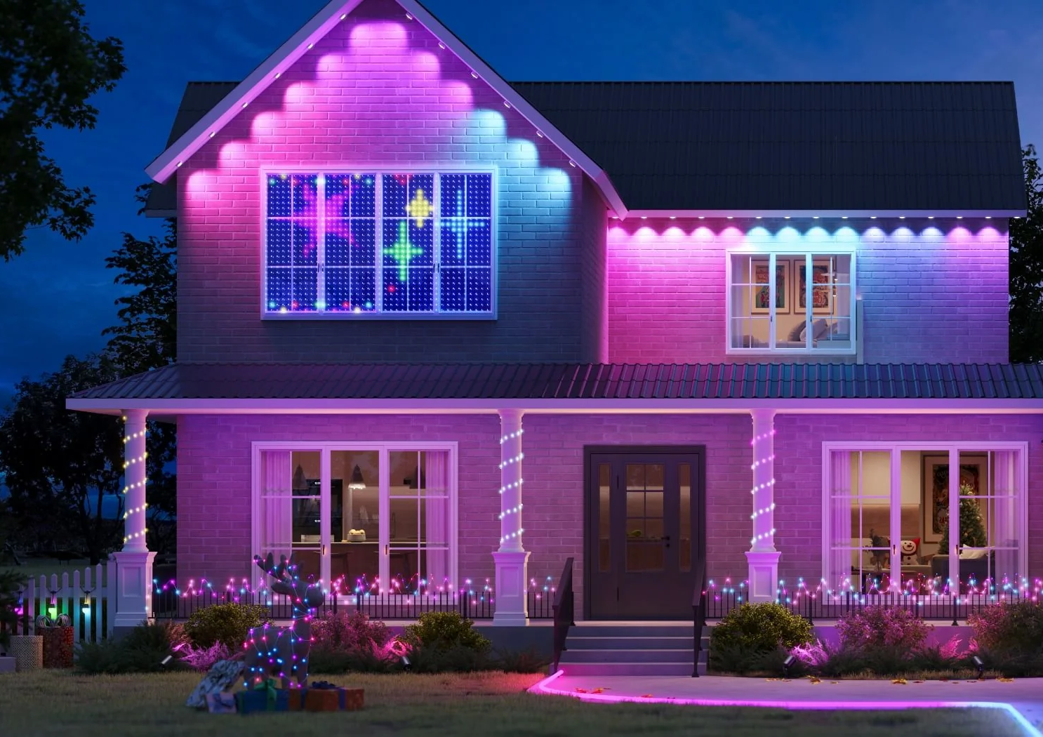 L'éclairage extérieur LED transforme votre jardin en féérie de Noël